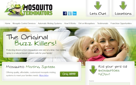 Mosquito Terminators Launches | Pinpoint Digital, LLC